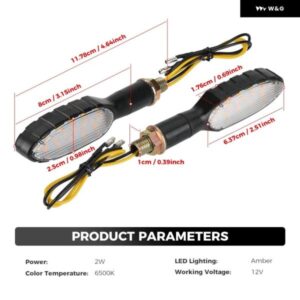 汎用 LED オートバイ バイク ウィンカーライト 12V EMARK LED流水 インジケーター テールライト フラッシャーLEDランプアクセサリー BMW - 4Pcs