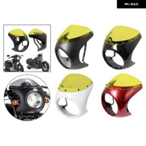 ヘッドライト フェアリング スクリーンガントレット バイク 風防バイク - Bright　Black　Yellow