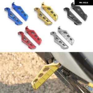 2PCS オートバイ バイク リアパッセンジャー フットペグ アルミ フットレスト NMAX155/XMAX300/NVX155/AERO R1/R3/MTO3 アクセサリー