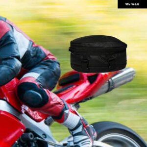 バイク テールバッグ リアバッグ 取り付け簡単 15CM拡張可能 大容量アクセサリー ツーリング用ハンドバッグ ツールキャリーポーチ