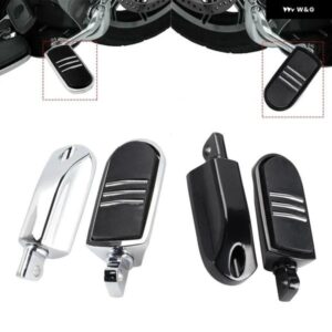 オートバイ バイク フットペグ は 高性能 バイク フットペグ ダイナを交換 - black