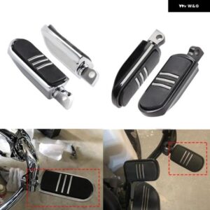 オートバイ バイク フットペグ は 高性能 バイク フットペグ ダイナを交換 - Silver　Black