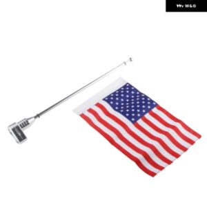 オートバイ バイク リアサイドフラッグポール マウント ホルダー と旗USA 6インチ 16 X 27 CM XL883 キャリア