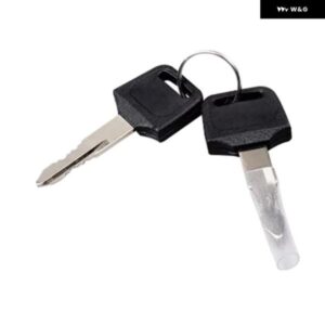 オートバイ バイク 燃料ガスカバー ロック シリンダー キーセット付き燃料ガスキャップ カワサキ KLR650 1987-2007 - Black