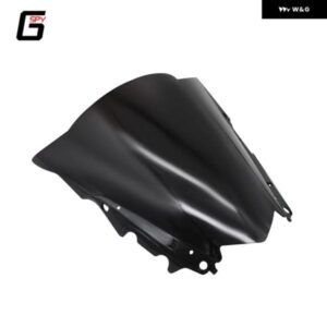 バイク 風防 ヤマハ YZF R25 R3 YZFR25 YZFR3 2013-2018 風防 ダブルバブル デフレクター プロテクター カバー - Smoke