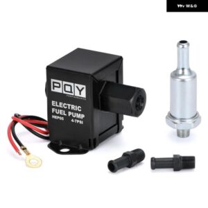 電子式 12V 燃料 ポンプ 2.5-7PSI 圧力 90LPH ガス ガソリン ディーゼル対応 FEP12SV E8012S オート キャブレター オートバイ バイク - HEP04BK