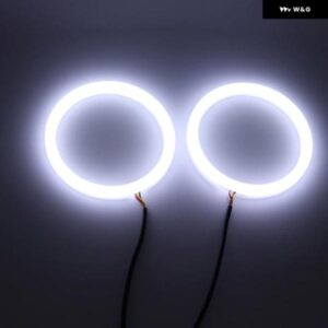超高輝度リングコットンLEDエンジェルアイ ヘッドライト 60MM 70MM 80MM 90MM 100MM 110MM 120MM車 オートバイ バイク DRL 電球 ランプ - 85mm