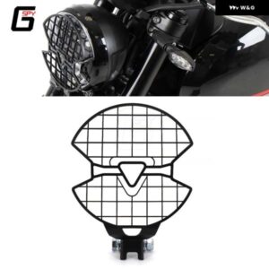 トライアンフ TRIDENT 660 TRIDENT660 2021 2022 フロント ヘッドライト グリル カバー プロテクター バイク ヘッドライト アクセサリー ブラック