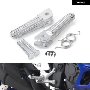 バイク フロント フットレスト フットペグ ヤマハ MT07 MT09 TRACER 900 XSR 700 YZF R3 R25 R125 MT10 MT25 ライダー フットレスト - Silver