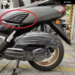 2個 オートバイ バイク リアサイドカバー キャップ 装飾 プロテクター パネル ヤマハ NMAX155 NMAX125 125 2020-2023 アクセサリー