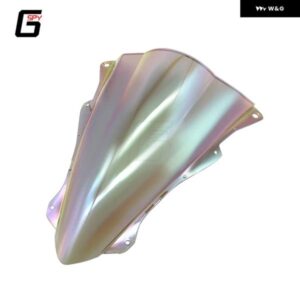 バイク 風防 カワサキ ZX4R ZX4RR NINJA ZX25R ZX25RR 風防 ダブルバブル デフレクター プロテクター カバー - Silver
