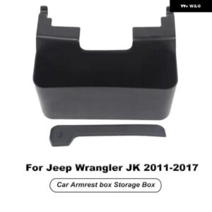 ジープ ラングラー JK 2011-2017 車用 アームレスト ボックス 収納 ボックス オーガナイザー コンテナ 吊り下げ式整理 ボックス カスタム アクセサリー