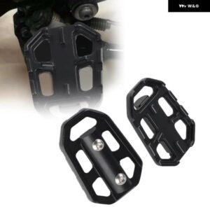 取り付け簡単 オートバイ バイク アクセサリー カスタム パーツ フットペグ ペダル CNC 合金 オートバイ バイク ペダル フットレスト ペダル - black