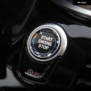 ワンクリックスタート ボタン デコレーション ステッカー ボタン カバー トリム BMW F25 F26 G30 F20 F22 F30 F34 F10 F18 F32 F01 F02 F12 F15 F16 - Blue