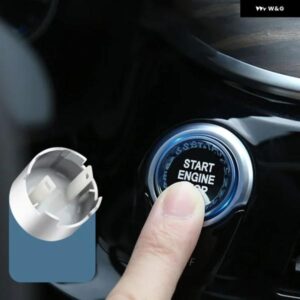 ワンクリックスタート ボタン デコレーション ステッカー ボタン カバー トリム BMW F25 F26 G30 F20 F22 F30 F34 F10 F18 F32 F01 F02 F12 F15 F16 - RED
