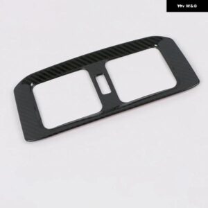トヨタ RAV4 RAV 4 2019 - 22 XA50 リア エアコン ベント スパンコール アウトレット フレーム カバー トリム ステッカー アクセサリー - Carbon　fiber　pattern
