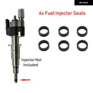 車用燃料 インジェクター リペアキット ガソリン ガスケット 13537565138 13537585261 13538616079 BMW N54 N63 135 335 535 550 750 X5 X6 - black