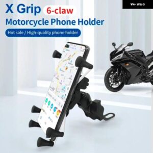オートバイ バイク 携帯電話 ホルダー X グリップ クランプ マウント 急速充電USBソケット付き 安定性と使いやすさに オートバイ バイク 携帯電話 ホルダー