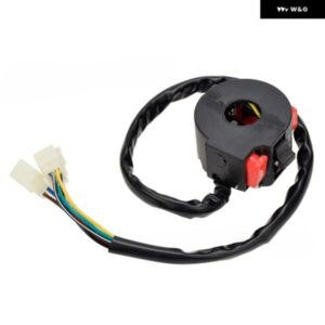 汎用 22MM オートバイ バイク スイッチ ウィンカー ヘッドライト スタート ボタン ATV オートバイ バイク ハンドルバー コントローラ ー スイッチ - black