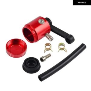 オートバイ バイク 部品 カスタム CNCアルミオイルポット メタルブレーキクラッチマスター シリンダー フルード リザーバー タンク 燃料カップタンク オート - black