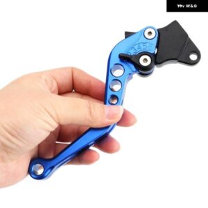 1ペア 合金 オートバイ バイク ブレーキハンドル 汎用 オートバイ バイク 造 CNC オートバイ バイク ラッチドラムブレーキ レバー ハンドル - Red