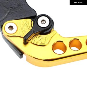 1ペア 合金 オートバイ バイク ブレーキハンドル 汎用 オートバイ バイク 造 CNC オートバイ バイク ラッチドラムブレーキ レバー ハンドル - Blue