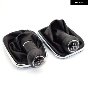 6速 ギア シフト ノブ レバー シフター ゲイター ブーツ PUレザー フォルクスワーゲン VW 1999-2004 ゴルフ 4 IV MK4 GTI R32ジェッタ - 6　Speed