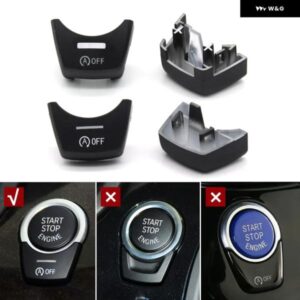 車用電子 エンジン スタートストップOFFスイッチ ボタン カバー BMW 5 6 7シリーズ F10 F11 F18 F07 F06 F12 F13 F01 F02 - Model　B　Silver