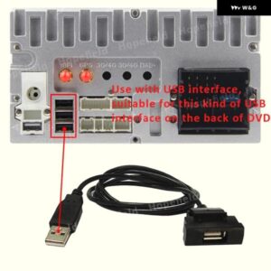 カーCD DVDプレーヤー RCD510 RNS315 インターフェース ケーブル 充電ポート Uディスクスロット ケーブル ソケット USBアダプタ シュコダ - 4　Pin　Plug