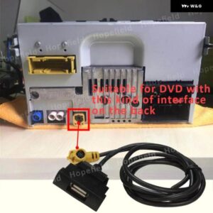 カーCD DVDプレーヤー RCD510 RNS315 インターフェース ケーブル 充電ポート Uディスクスロット ケーブル ソケット USBアダプタ シュコダ - USB　Plug
