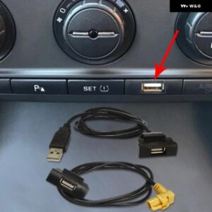 カーCD DVDプレーヤー RCD510 RNS315 インターフェース ケーブル 充電ポート Uディスクスロット ケーブル ソケット USBアダプタ シュコダ