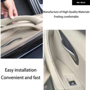 BMW 520I 520D 523I 525I 525D 528I 530I 535I 535D LHD 車内左右内装ハンドルインナードア パネル プル トリム カバー - Red　Wine　left