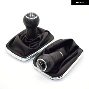 23MM フォルクスワーゲン VW ゴルフ 4 IV MK4 GTI R32 ボーラ ジェッタ 5速 ブラック フレーム ギア シフト ノブ レバー ゲーター ブーツ 1999-2004