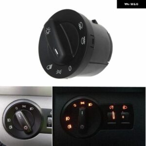 カー スタイリング VW キャディ EOS 1F7 1F8 ゴルフ プラス V ジェッタ パサート 3C2 ヴァリアント トゥーラン ヘッドリングライト フォグランプ スイッチ