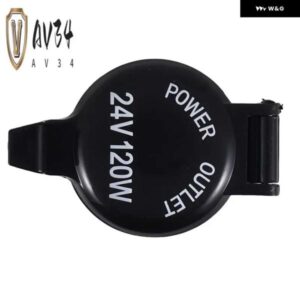 12V 24V 120W ソケット 防水 電源 オートバイ バイク ボート 車用ソケットプラグ 60CM ヒューズワイヤー付き