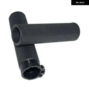 1インチ 25MM オートバイ バイク ラバーハンド グリップ ハンドルバー ハーレー ツーリング スポーツスター XL883 XL1200 オートバイ バイク グリップ オー - black