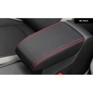 車用 アームレスト コンソール カバー クッション サポート ボックス アームレスト トップ マットライナー 車 スタイル VW ゴルフ 8 MK8 2020 2021 - Black