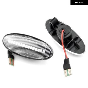 LEDダイナミックフェンダーサイドマーカー ウィンカーライト 日産 NV200 NV400 NP300リーフマイクラキューブノートデュアリスマーチティーダX-T - Dynamic　Smoked　Type