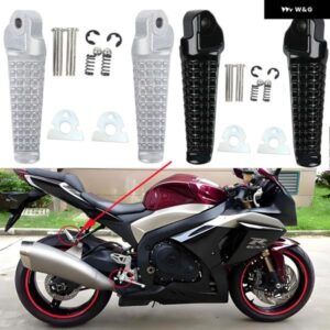 オートバイ バイク リア フットレスト フットペグ スズキ GSXR600 GSXR750 GSXR1000 2001-2022 - Silver
