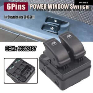 電動パワーウィンドウ メインマスタースイッチ レギュレーター リフター ボタン シボレー アベオ 2006 - 11 96652187
