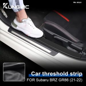 車用ドアシル ストリップ スバル BRZ トヨタ GR86 2021 - 24 ドア傷防止テープ キック防止フィルム ステッカー - For　BRZ　GR86