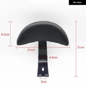 21CMX21CM オートバイ バイク 電動自転車 バッテリーカー リア クッション 安全 シートバック カスタム アクセサリー - black