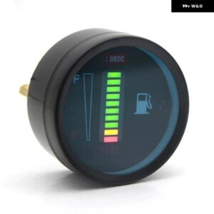 2インチ 52MM 車 オートバイ バイク 燃料計 LED 燃料レベル モトメーターゲージ 燃料レベルセンサー 12V /24V 合金 車 スタイリング
