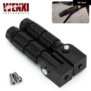 2個 M8 汎用 オートバイ バイク モーター オートバイ バイク 折りたたみ 式 フットレスト フットペグ フットレスト ペグ リアペダルセット CNCアルミ オート