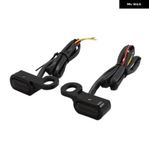 ミニLED オートバイ バイク フロント ウィンカーライト ランニング インジケーター ランプ BMW R 18 R18 クラシック 全年式 - Black　Orange