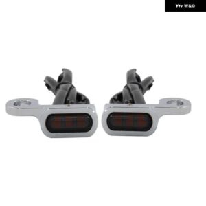 ミニLED オートバイ バイク フロント ウィンカーライト ランニング インジケーター ランプ BMW R 18 R18 クラシック 全年式 - Black　Smoked