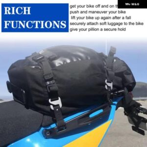 オートバイ バイク リア アームレスト パッセンジャーハンドル ヤマハ テネレ700 / XT700 2019-2023 REACCESSORY - black