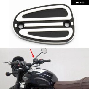 オートバイ バイク フロントブレーキオイル ポンプ シリンダー リザーバー カバー キャップ トライアンフ ボンネビル T100スピード マスター スラクストン 1