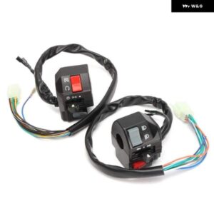 1ペア 22MM オートバイ バイク スイッチ オートバイ バイク ATV ハンドルバー 左右サイド コントロール スイッチ フォグライト ホーン ウィンカースイッチ