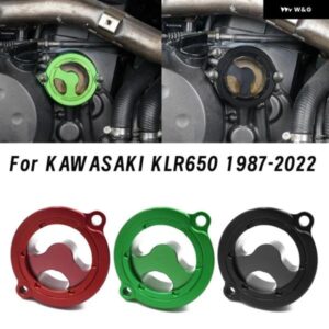 カワサキ KLR650 1987-2022 オートバイ バイク オイル フィルター カバー キャップ CNCアルミ オートバイ バイク スペアパーツ グリーン
